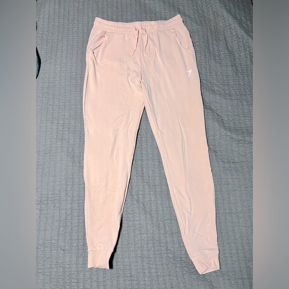 Gymshark light pink light weight jogger women’s medium high waisted